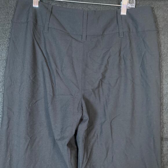Banana Republic Womens Pants Black Martin Fit Lined Wool Blend Stretch 12 - Picture 11 of 12